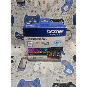 Brother LC30333PKS XXL Yellow, Cyan & Magenta Ink- 3 Pack Color NEW